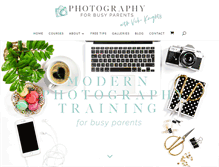 Tablet Screenshot of photographyforbusyparents.com